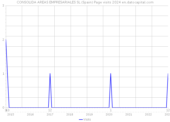 CONSOLIDA AREAS EMPRESARIALES SL (Spain) Page visits 2024 