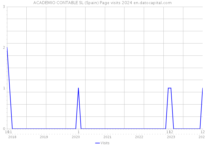 ACADEMIO CONTABLE SL (Spain) Page visits 2024 