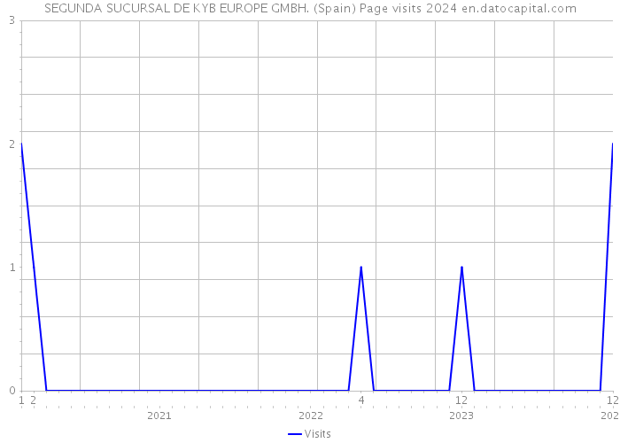 SEGUNDA SUCURSAL DE KYB EUROPE GMBH. (Spain) Page visits 2024 