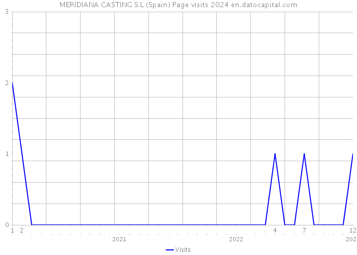 MERIDIANA CASTING S.L (Spain) Page visits 2024 