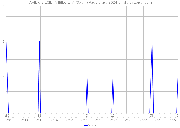 JAVIER IBILCIETA IBILCIETA (Spain) Page visits 2024 