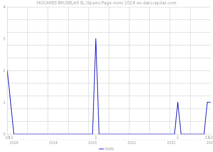 HOGARES BRUSELAS SL (Spain) Page visits 2024 