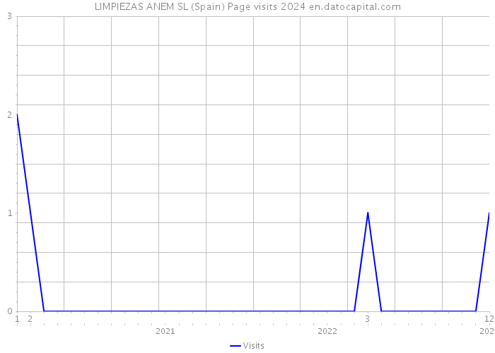 LIMPIEZAS ANEM SL (Spain) Page visits 2024 