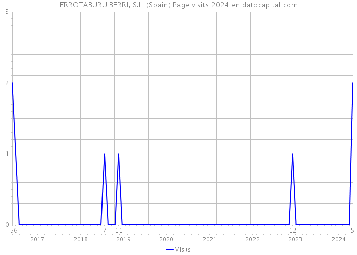 ERROTABURU BERRI, S.L. (Spain) Page visits 2024 