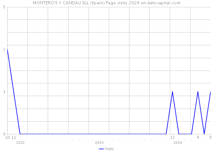 MONTERO'S Y CANDAU SLL (Spain) Page visits 2024 