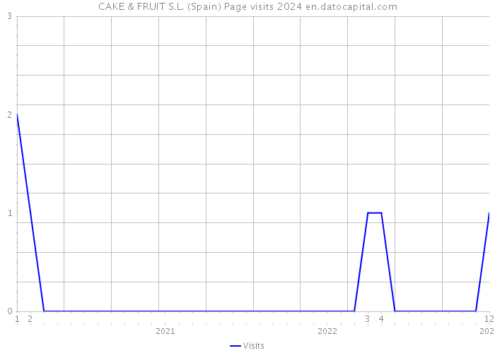 CAKE & FRUIT S.L. (Spain) Page visits 2024 