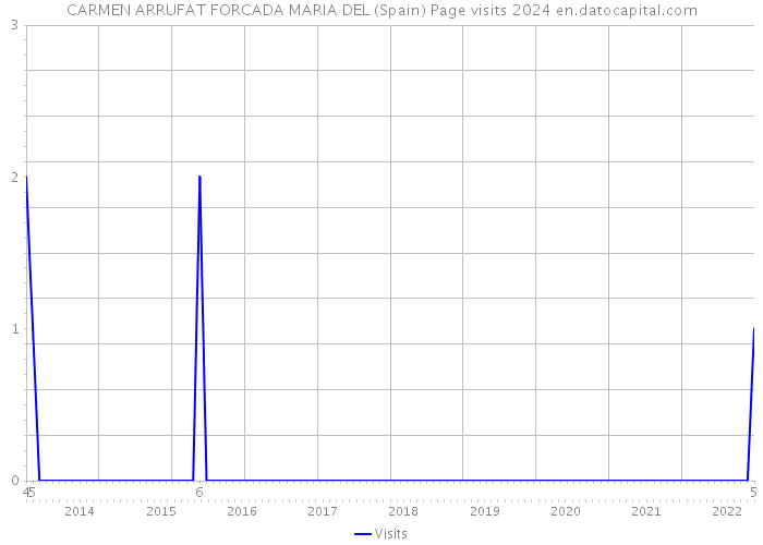CARMEN ARRUFAT FORCADA MARIA DEL (Spain) Page visits 2024 