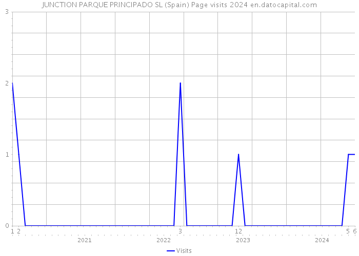 JUNCTION PARQUE PRINCIPADO SL (Spain) Page visits 2024 