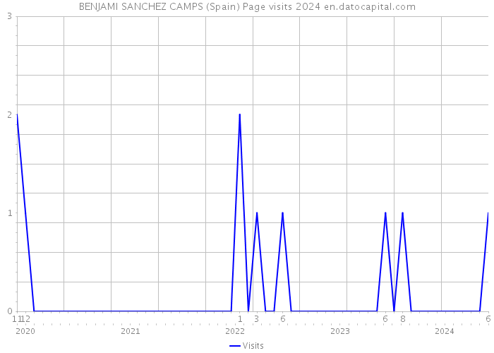 BENJAMI SANCHEZ CAMPS (Spain) Page visits 2024 