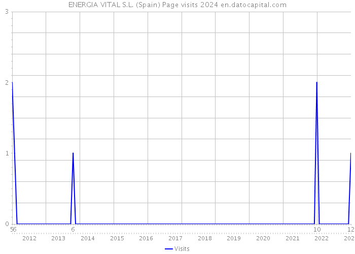 ENERGIA VITAL S.L. (Spain) Page visits 2024 