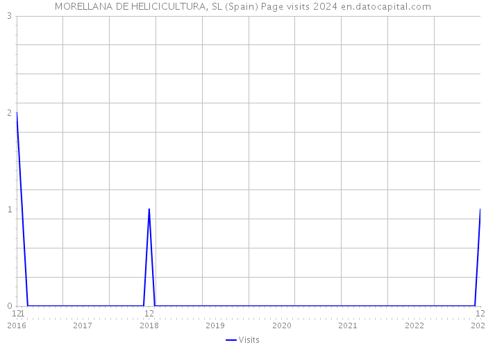 MORELLANA DE HELICICULTURA, SL (Spain) Page visits 2024 