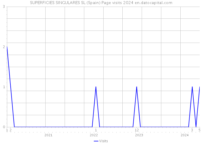 SUPERFICIES SINGULARES SL (Spain) Page visits 2024 