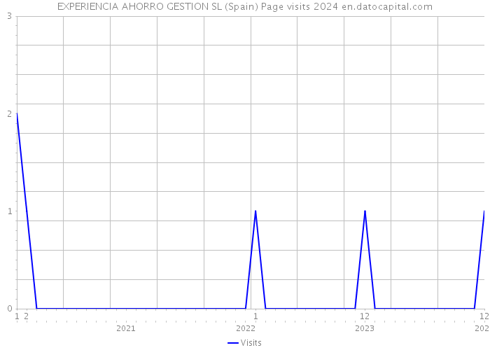 EXPERIENCIA AHORRO GESTION SL (Spain) Page visits 2024 