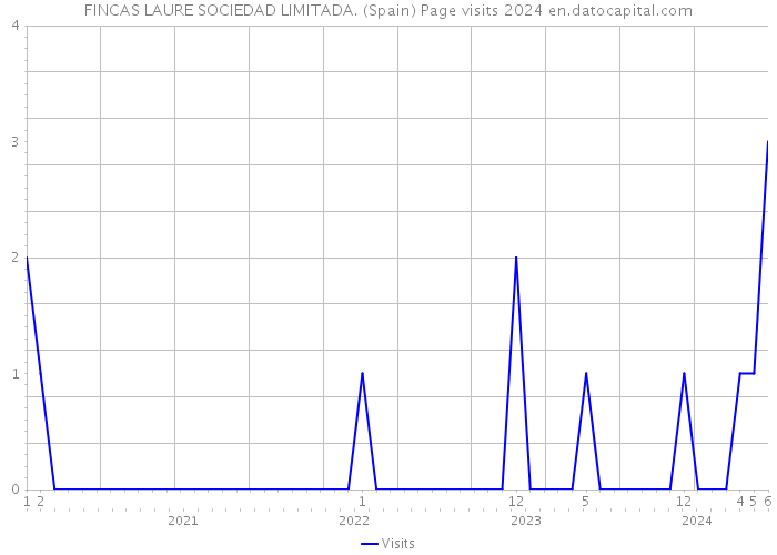 FINCAS LAURE SOCIEDAD LIMITADA. (Spain) Page visits 2024 