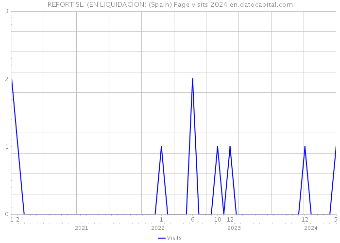 REPORT SL. (EN LIQUIDACION) (Spain) Page visits 2024 