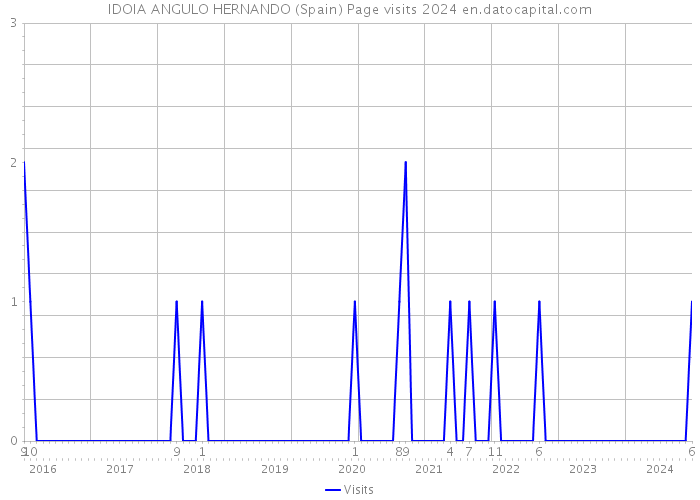 IDOIA ANGULO HERNANDO (Spain) Page visits 2024 