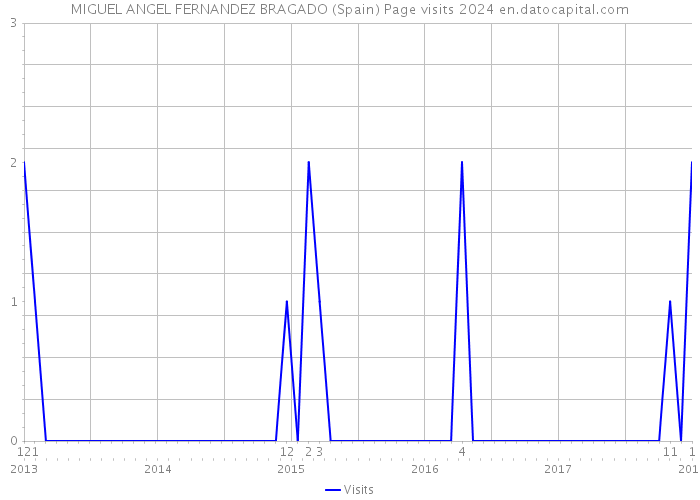 MIGUEL ANGEL FERNANDEZ BRAGADO (Spain) Page visits 2024 