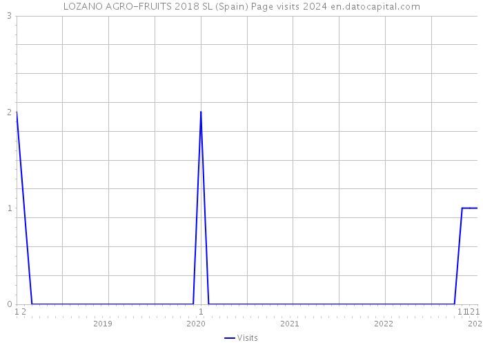 LOZANO AGRO-FRUITS 2018 SL (Spain) Page visits 2024 