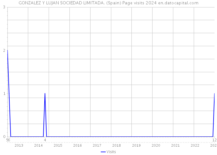 GONZALEZ Y LUJAN SOCIEDAD LIMITADA. (Spain) Page visits 2024 