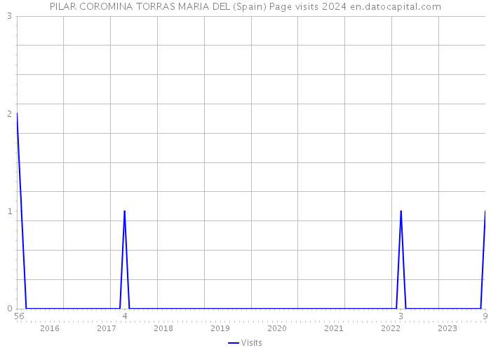 PILAR COROMINA TORRAS MARIA DEL (Spain) Page visits 2024 