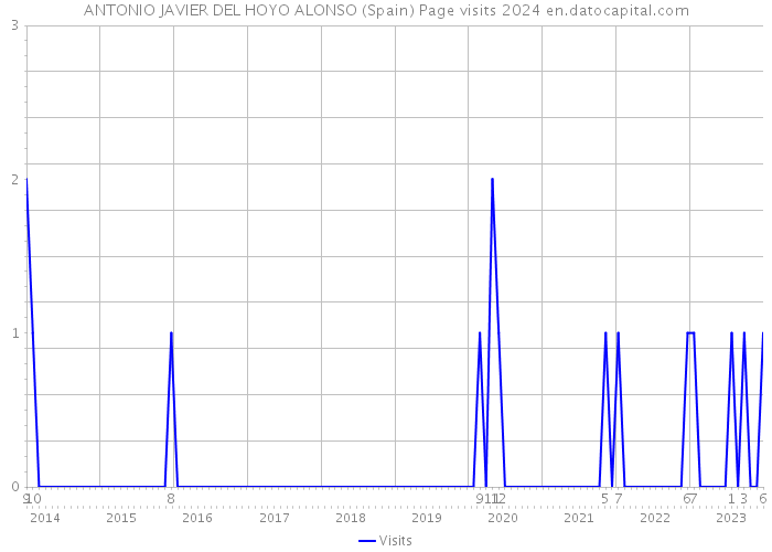 ANTONIO JAVIER DEL HOYO ALONSO (Spain) Page visits 2024 