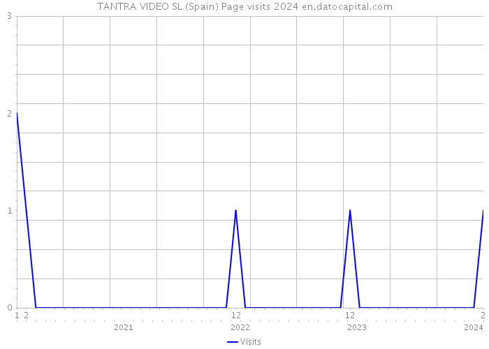 TANTRA VIDEO SL (Spain) Page visits 2024 