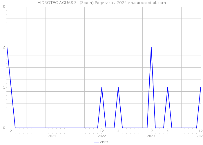HIDROTEC AGUAS SL (Spain) Page visits 2024 