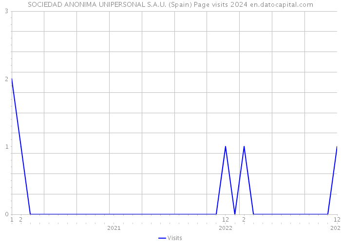 SOCIEDAD ANONIMA UNIPERSONAL S.A.U. (Spain) Page visits 2024 