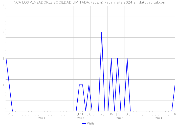 FINCA LOS PENSADORES SOCIEDAD LIMITADA. (Spain) Page visits 2024 