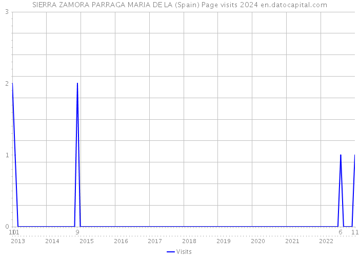 SIERRA ZAMORA PARRAGA MARIA DE LA (Spain) Page visits 2024 