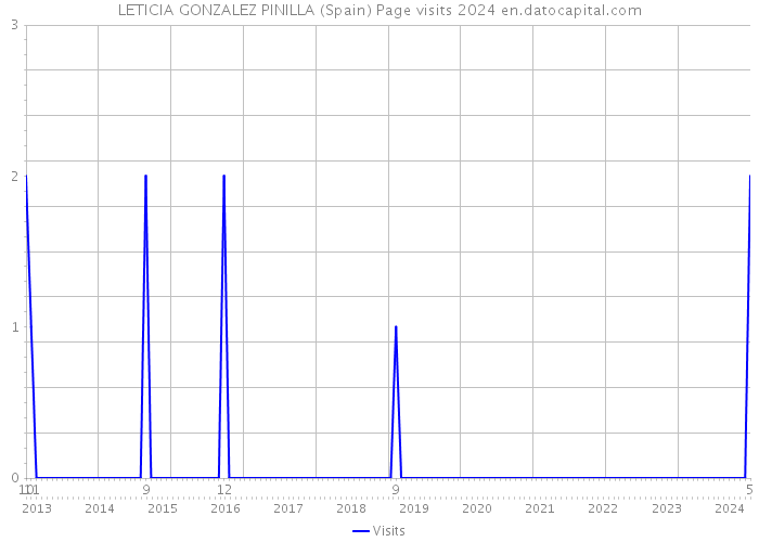 LETICIA GONZALEZ PINILLA (Spain) Page visits 2024 
