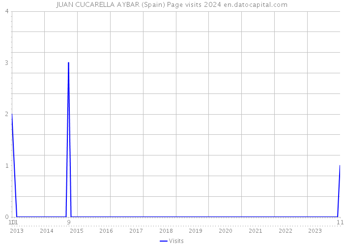 JUAN CUCARELLA AYBAR (Spain) Page visits 2024 