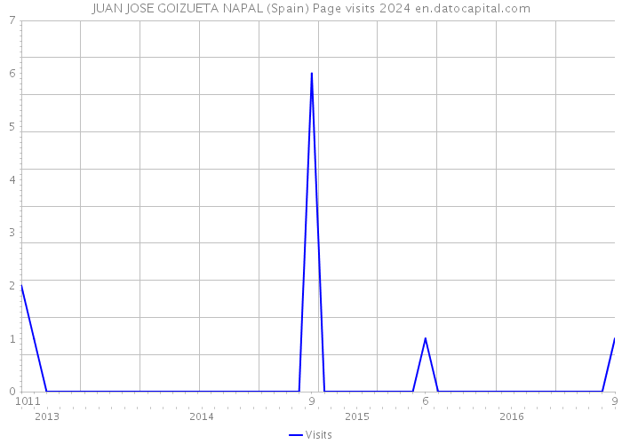 JUAN JOSE GOIZUETA NAPAL (Spain) Page visits 2024 