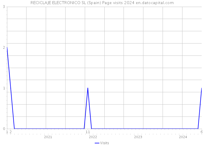 RECICLAJE ELECTRONICO SL (Spain) Page visits 2024 