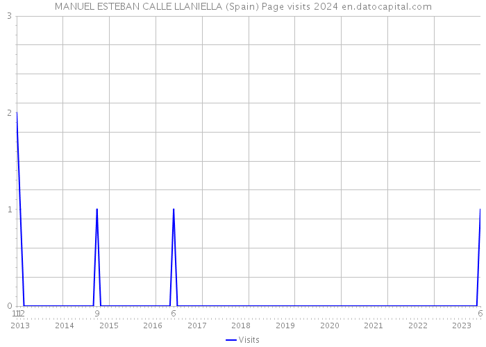 MANUEL ESTEBAN CALLE LLANIELLA (Spain) Page visits 2024 