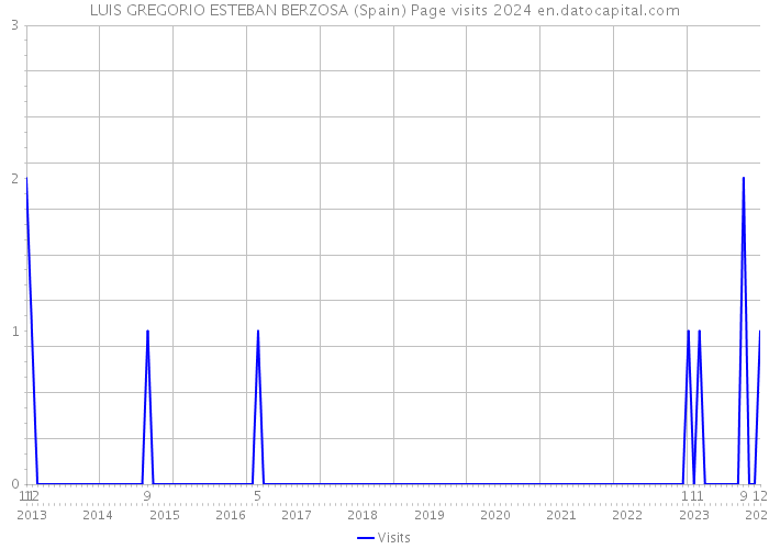 LUIS GREGORIO ESTEBAN BERZOSA (Spain) Page visits 2024 