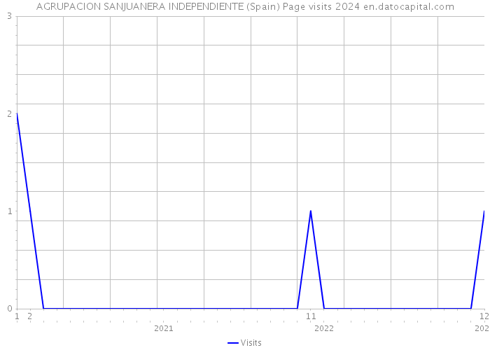 AGRUPACION SANJUANERA INDEPENDIENTE (Spain) Page visits 2024 