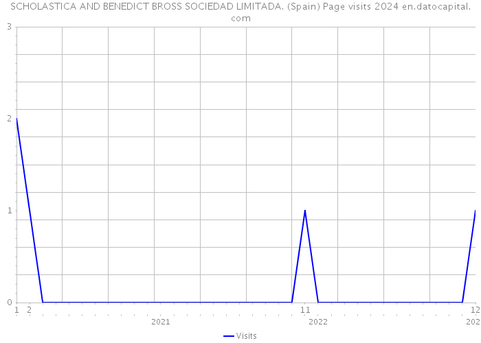 SCHOLASTICA AND BENEDICT BROSS SOCIEDAD LIMITADA. (Spain) Page visits 2024 