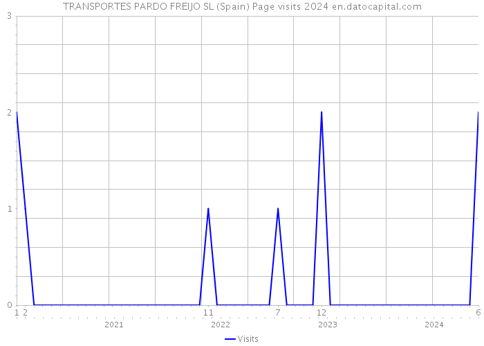 TRANSPORTES PARDO FREIJO SL (Spain) Page visits 2024 