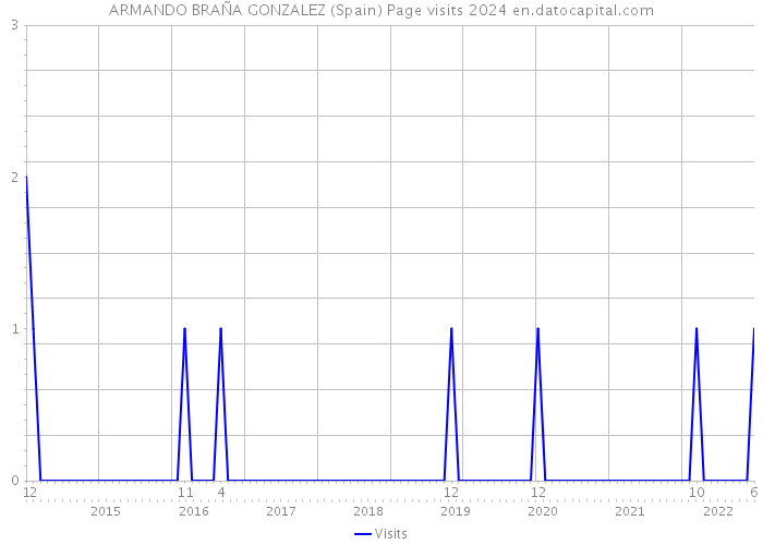 ARMANDO BRAÑA GONZALEZ (Spain) Page visits 2024 