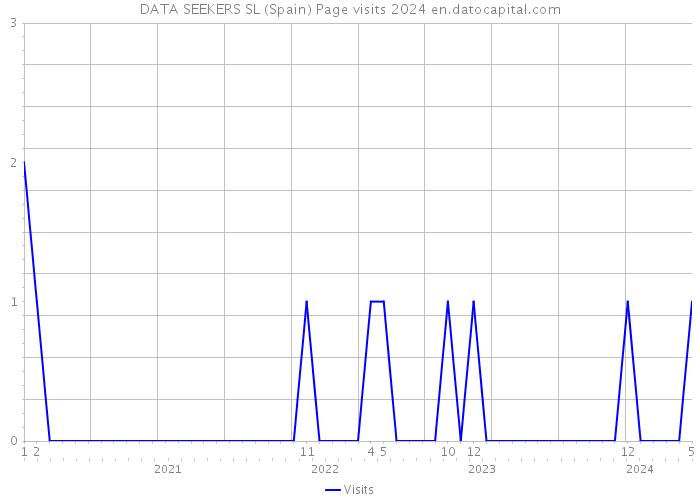 DATA SEEKERS SL (Spain) Page visits 2024 