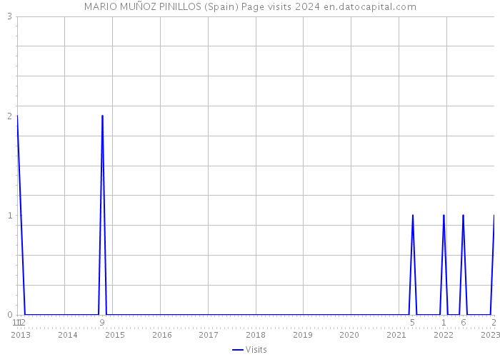 MARIO MUÑOZ PINILLOS (Spain) Page visits 2024 