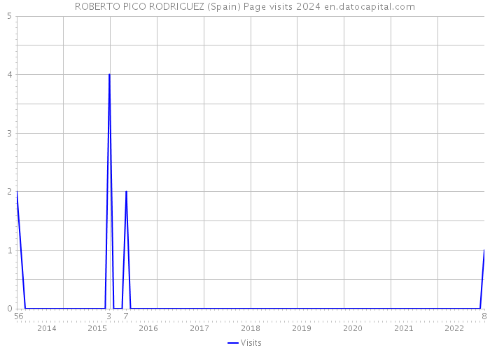 ROBERTO PICO RODRIGUEZ (Spain) Page visits 2024 