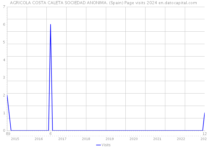 AGRICOLA COSTA CALETA SOCIEDAD ANONIMA. (Spain) Page visits 2024 