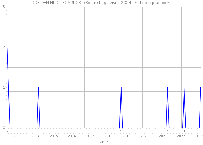 GOLDEN HIPOTECARIO SL (Spain) Page visits 2024 