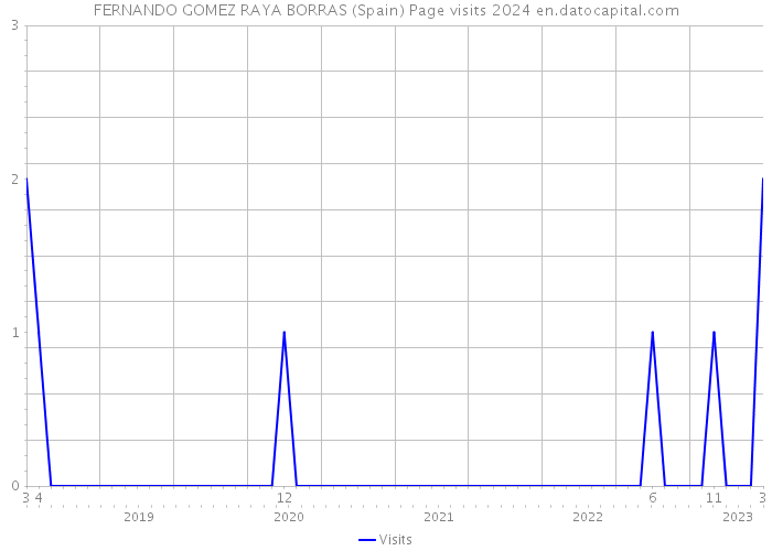 FERNANDO GOMEZ RAYA BORRAS (Spain) Page visits 2024 