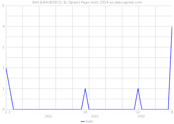 SAN JUAN BOSCO, SL (Spain) Page visits 2024 