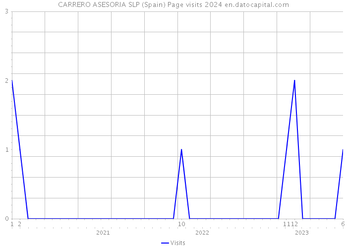 CARRERO ASESORIA SLP (Spain) Page visits 2024 