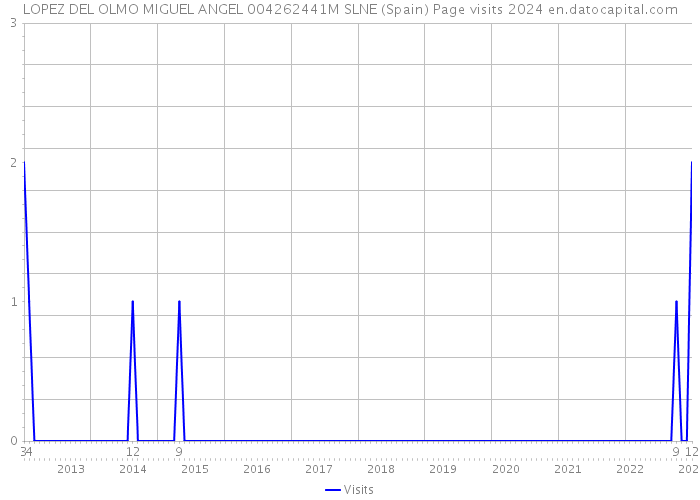 LOPEZ DEL OLMO MIGUEL ANGEL 004262441M SLNE (Spain) Page visits 2024 