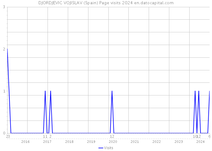 DJORDJEVIC VOJISLAV (Spain) Page visits 2024 